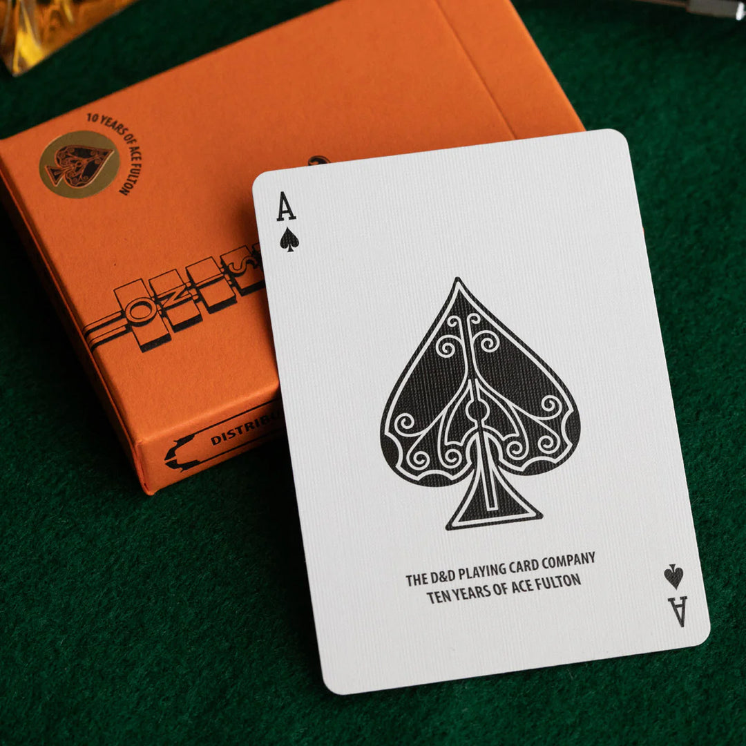 【未開封】Ace Fultons Casino Playing Cards 7個 Ace Fulton's Casino Vintage Back (Orange) Playing Cards