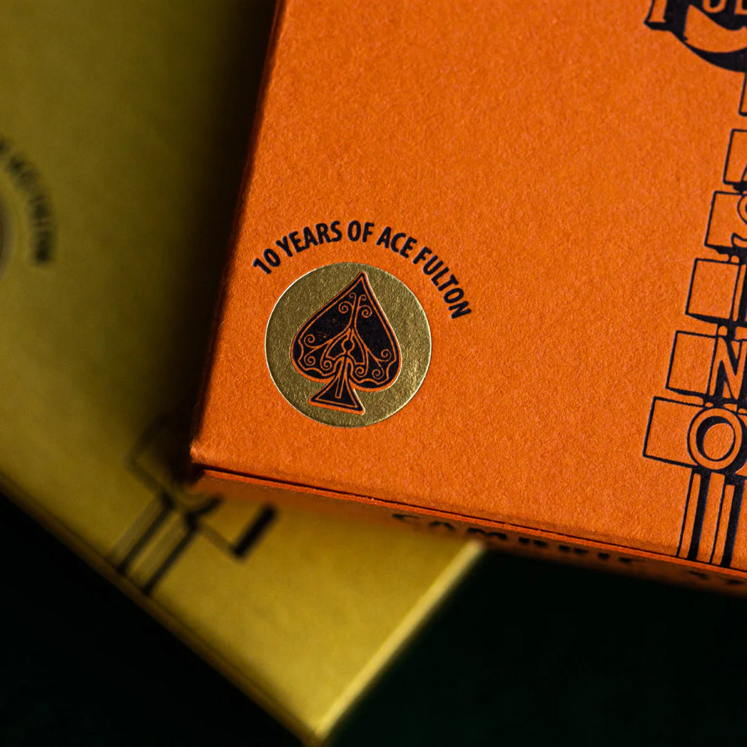 Ace Fulton's 10 Year Anniversary Edition (Orange) Playing Cards