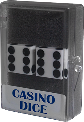 Dice 2-Pack White Precision 19mm (Casino) - Trick