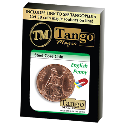 Steel Core Coin English Penny (D0031) by Tango - Trick