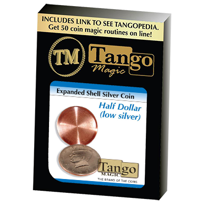 Expanded Shell Silver Half Dollar (D0003) by Tango - Trick