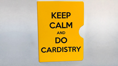 Keep Calm and Do Cardistry Card Guard (Yellow) by Bazar de Magia