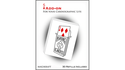Cardiographic Lite RED CARD 5 of Diamonds Add-On by Martin Lewis - Trick