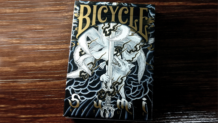 Bicycle Sumi Kitsune Myth Maker blue Playing Cards Tannen s