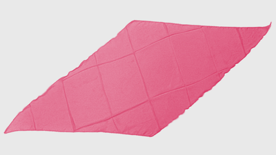 Diamond Cut Silk 18 inch (Pink) by Magic By Gosh - Trick