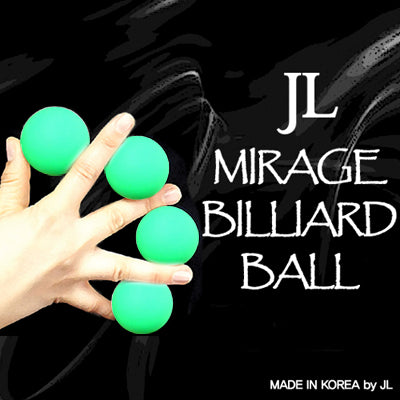 Mirage Billiard Balls by JL (GREEN, 3 Balls and Shell) - Trick