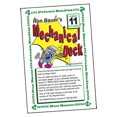 Ron Bauer Series: #11 - Ron Bauer's Mechanical Deck - Book