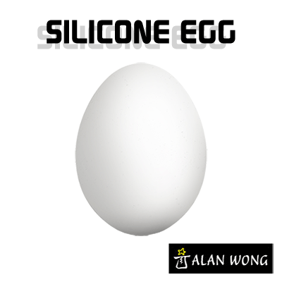 Silicone Egg (White) by Alan Wong - Trick