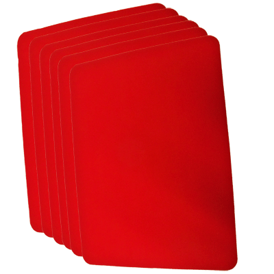 Small Close Up Pad 6 Pack (Red 8 inch  x 10 inch) by Goshman - Trick
