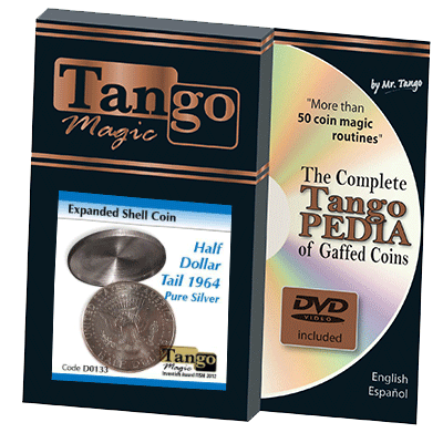 Expanded Shell Half Dollar 1964 (Tail) (w/DVD) (D0133) by Tango - Trick